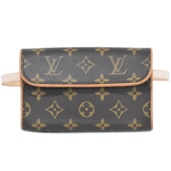 Louis Vuitton Pochette Florentine M Monogram Canvas Belt Bag Brown - Picture 1 of 10